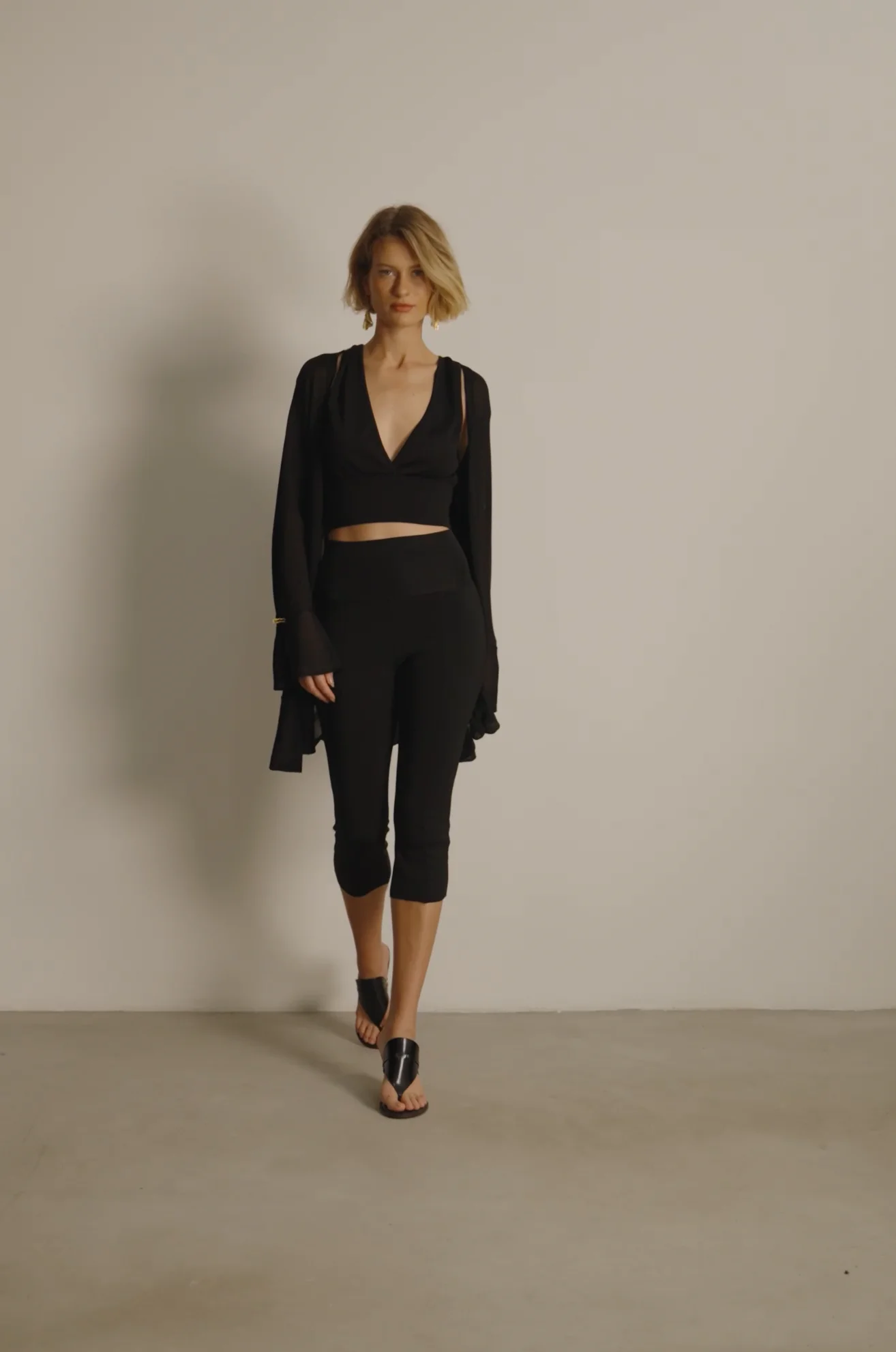 Cardigan Sasha Tricot Black e Calça Cindy Tricot Black - ViX Paula