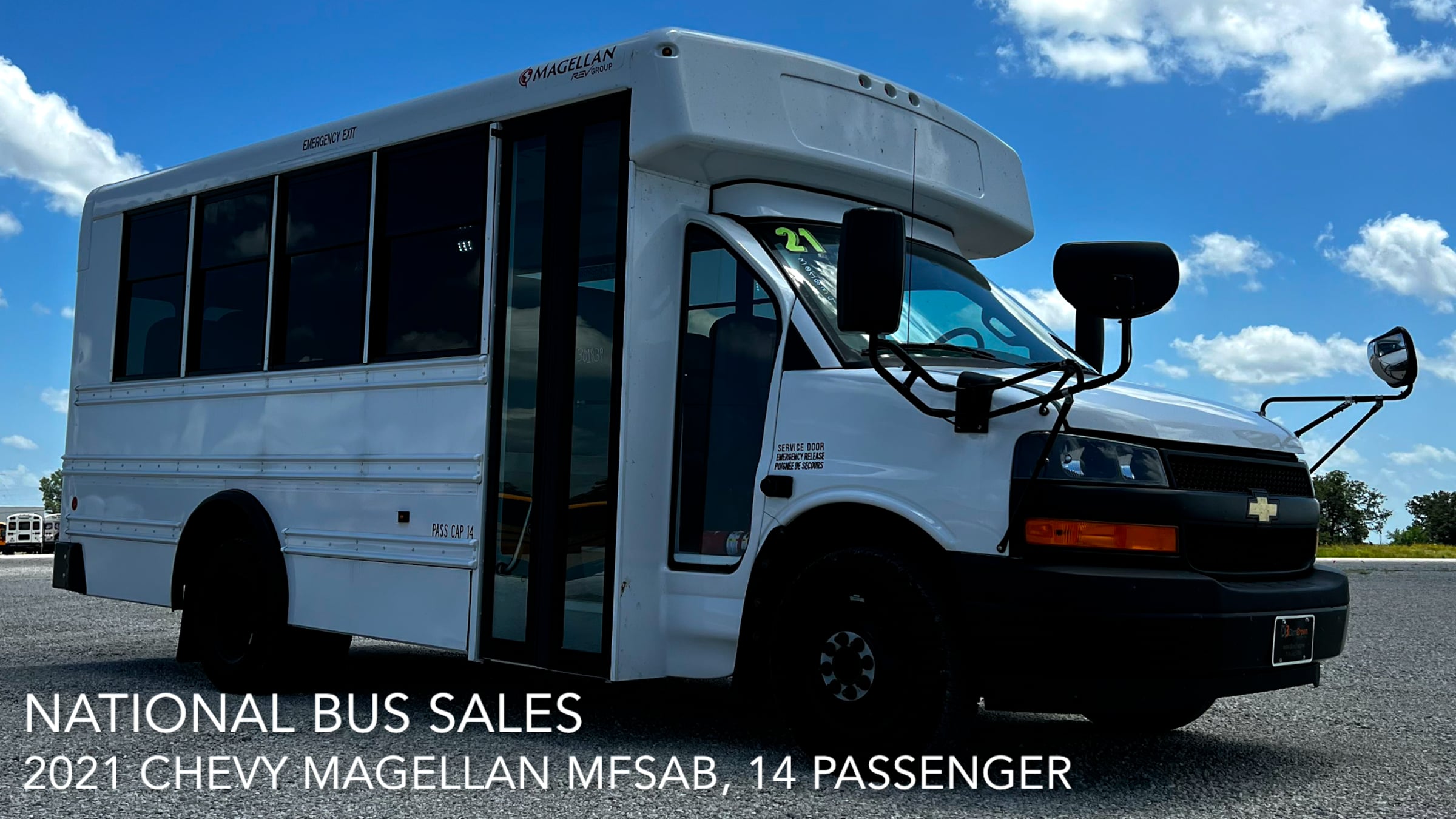2021 Chevy Magellan MFSAB, 14 Passenger - National Bus Sales | Videos ...
