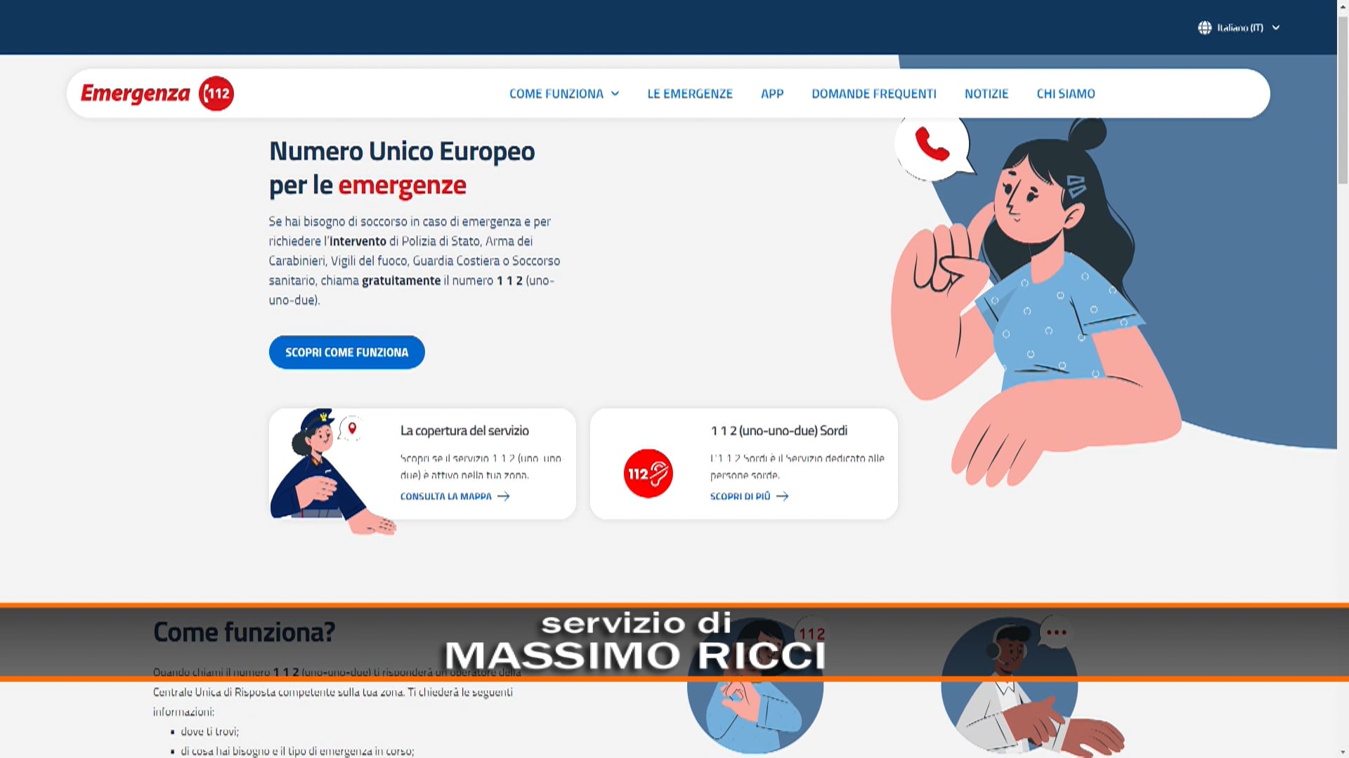 Emergenze: online il nuovo sito 112.gov.it