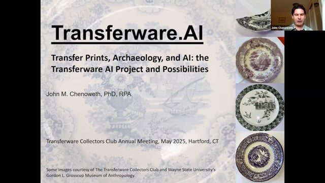 Transferware.AI Transfer Prints, Archaeology, and AI: The Transferware AI Project and Possibilities