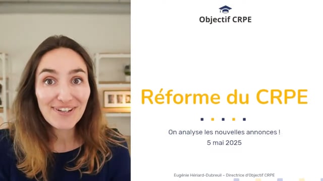 Réforme du CRPE en 2026 : on analyse les nouvelles annonces !