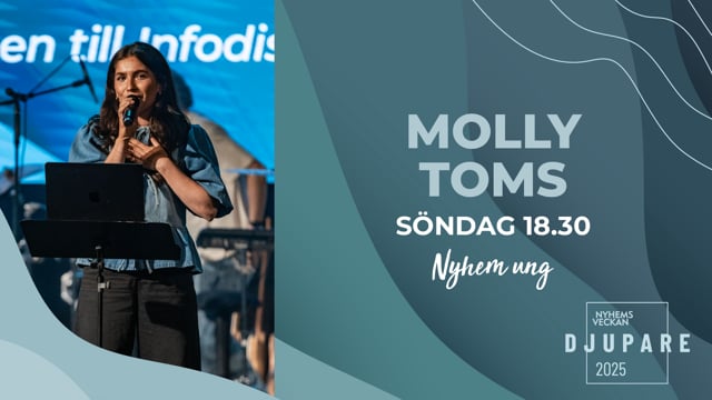 ⁣Molly Toms | Kvällsmöte 15 juni | Nyhemsveckan 2025