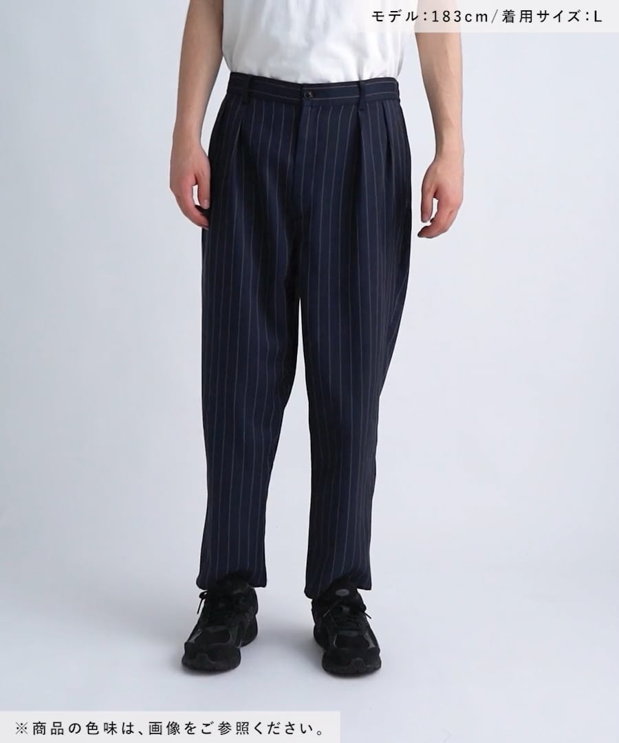 MENS】ストライプテーパードパンツ | [公式]GEORGE'S（ジョージズ）通販