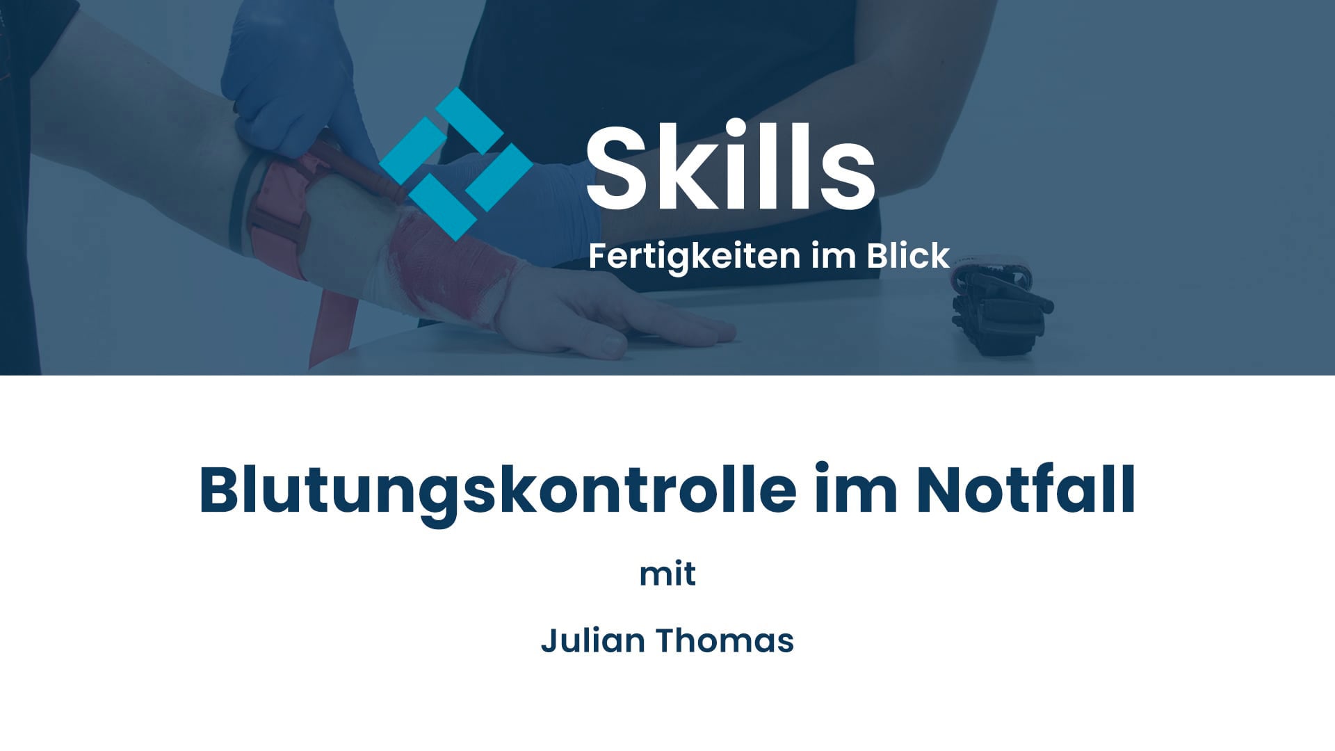Blutungskontrolle im Notfall