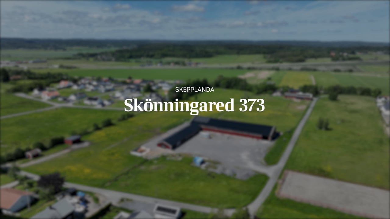 6 rum Gård med jordbruk på Skönningared 373 Älvängen Ale kommun - video