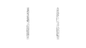 1.00 ct. t.w. Baguette Lab-Grown Diamond Hoop Earrings in Sterling Silver