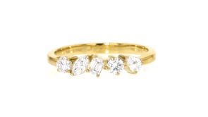 .50 ct. t.w. Multi-Shaped Lab-Grown Diamond Ring in 18kt Gold Over Sterling