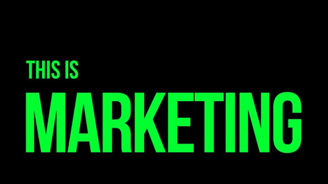 This is Marketing