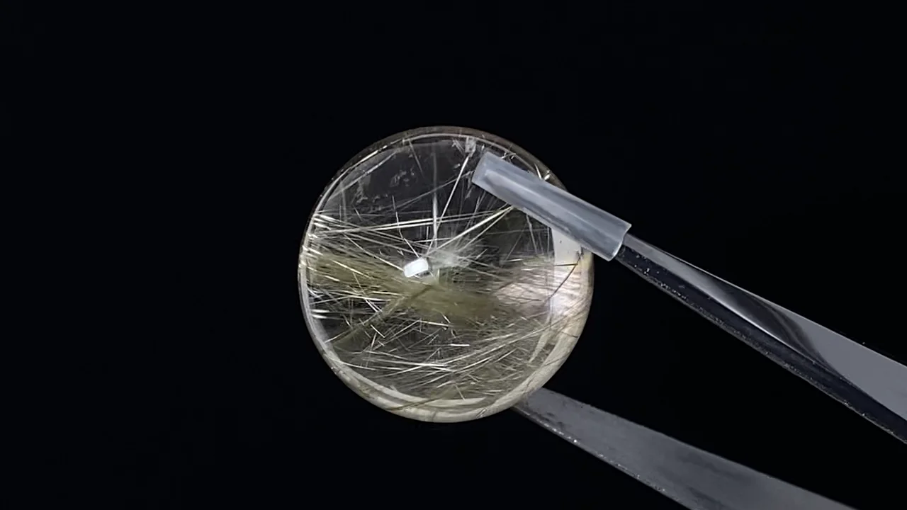 動画】【1点もの】ルチルクォーツAAA- スフィア・ラウンド19.5mm 1個