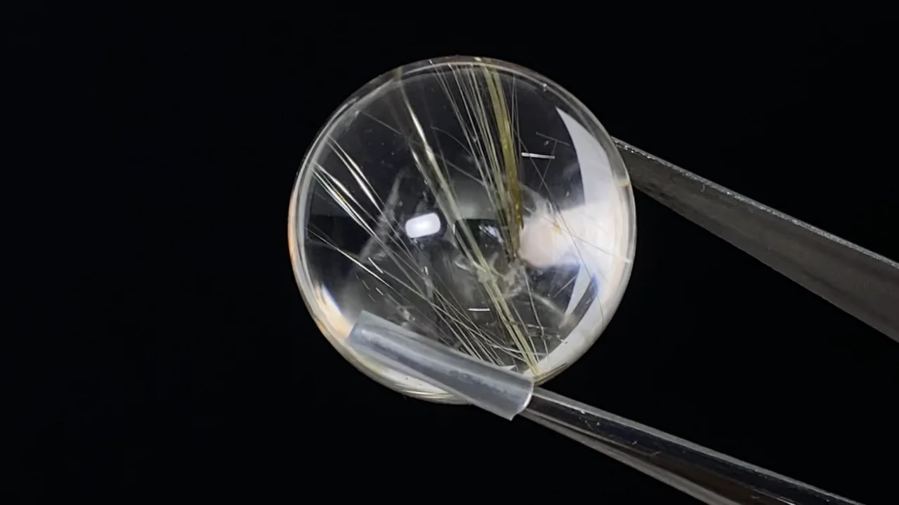 動画】【1点もの】ルチルクォーツAAA- スフィア・ラウンド20.5mm 1個