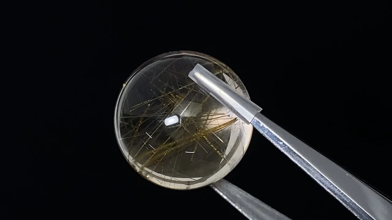 動画】【1点もの】ルチルクォーツAAA- スフィア・ラウンド19.5mm 1個