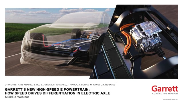 Garrett’s new high-speed E powertrain: how speed drives differentiation in electric axle