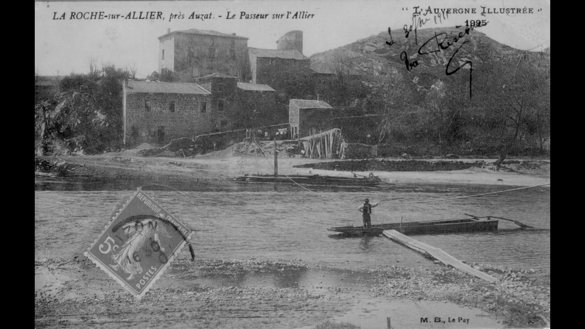 2025 // Projet CTEAC : "Au fil de l'eau" - carte postale du "Passeur"