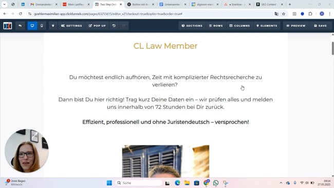 Site-Anker bei Buttons einfügen