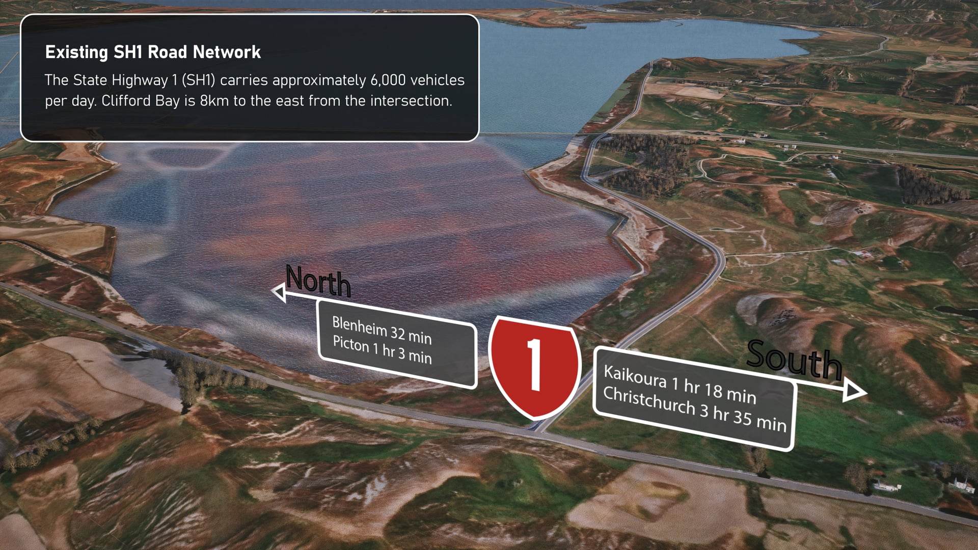 Clifford Bay fly through