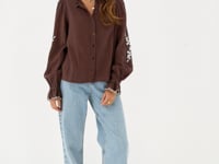 Bruine blouse met embroidery_1