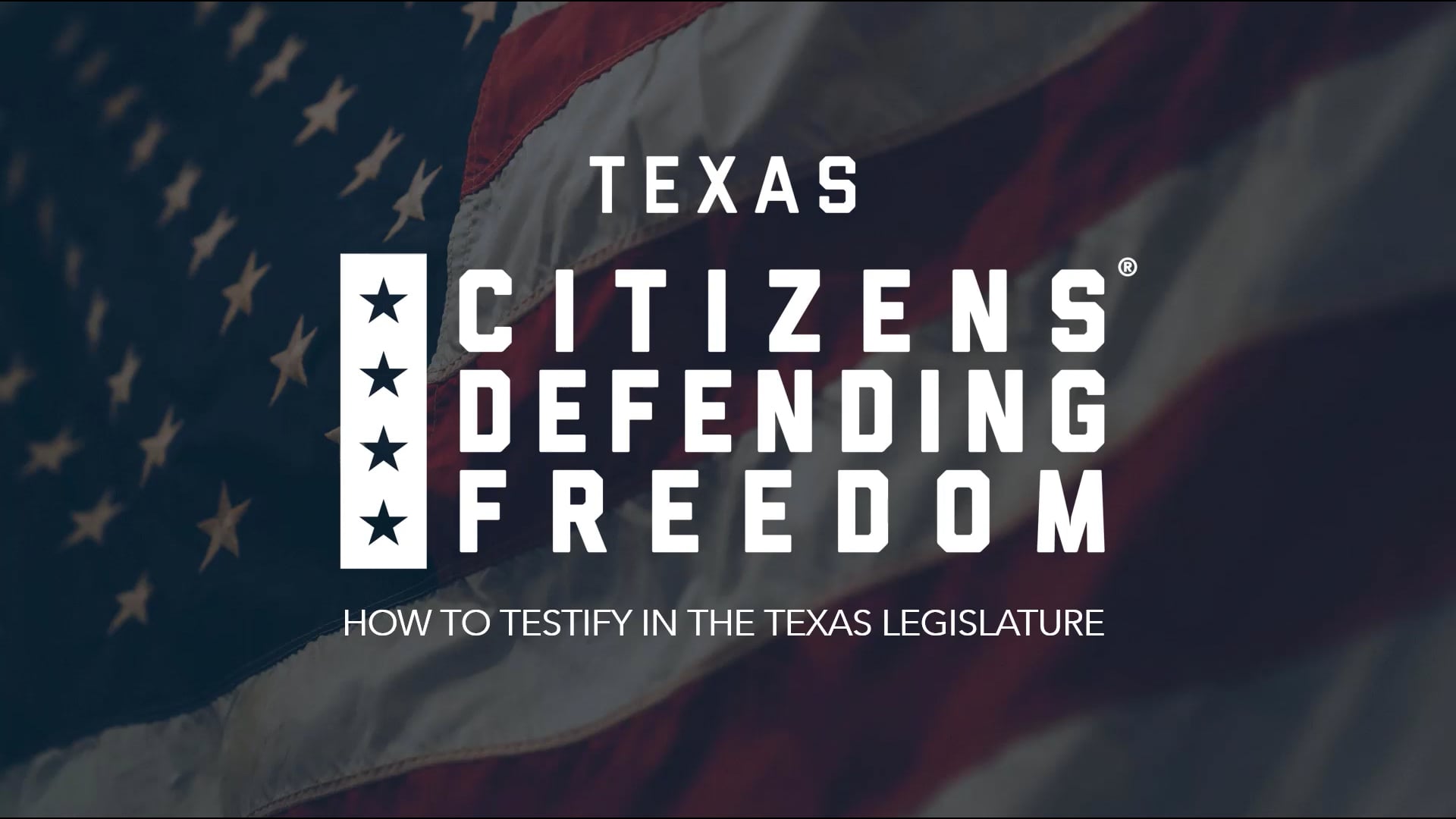How to Testify in the Texas Legislature