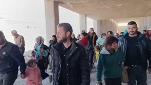 تأمين واجلاء المدنيين  من المدينة الصناعية في منطقة الشيخ نجار في حلب بعد تحريرها من قبل مقاتلي غرفة عمليات فجر الحرية