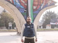 كلمة للناشط الإعلامي هادي العبد الله في ساحة الأمويين في دمشق بعد سقوط النظام