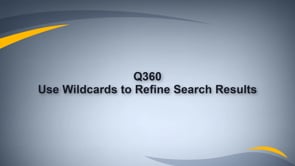 Seach with Wildcards