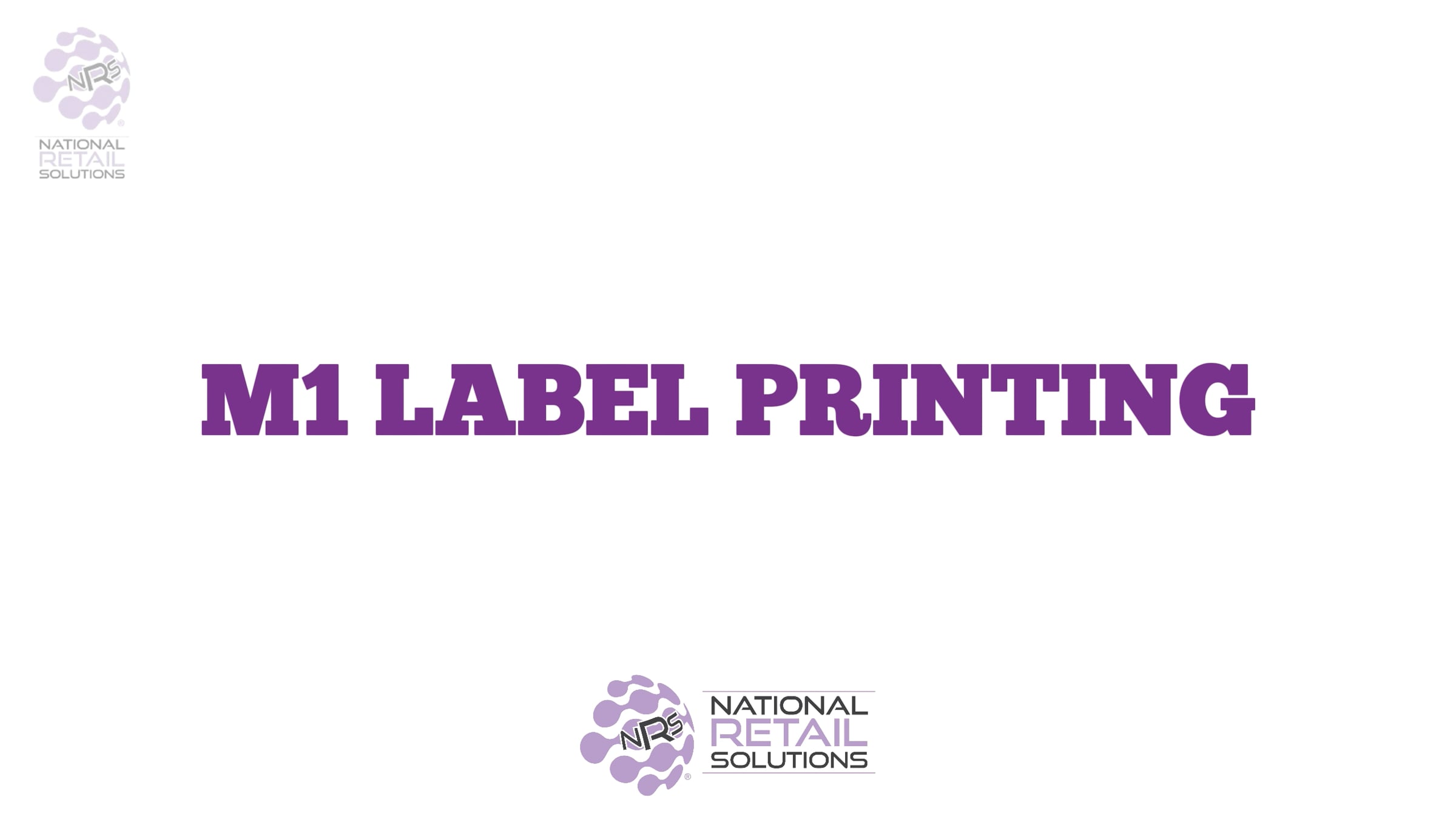 m1 label printing