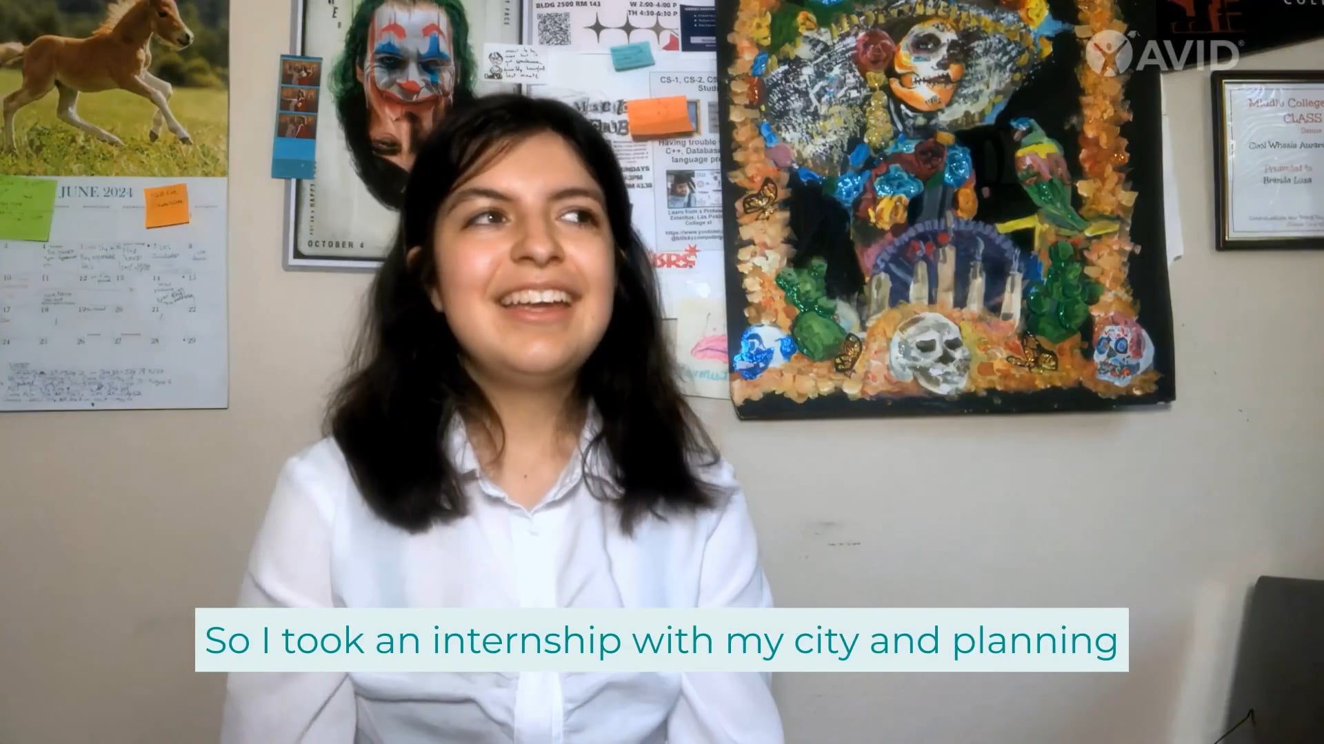 AVID Student – Brenda Video