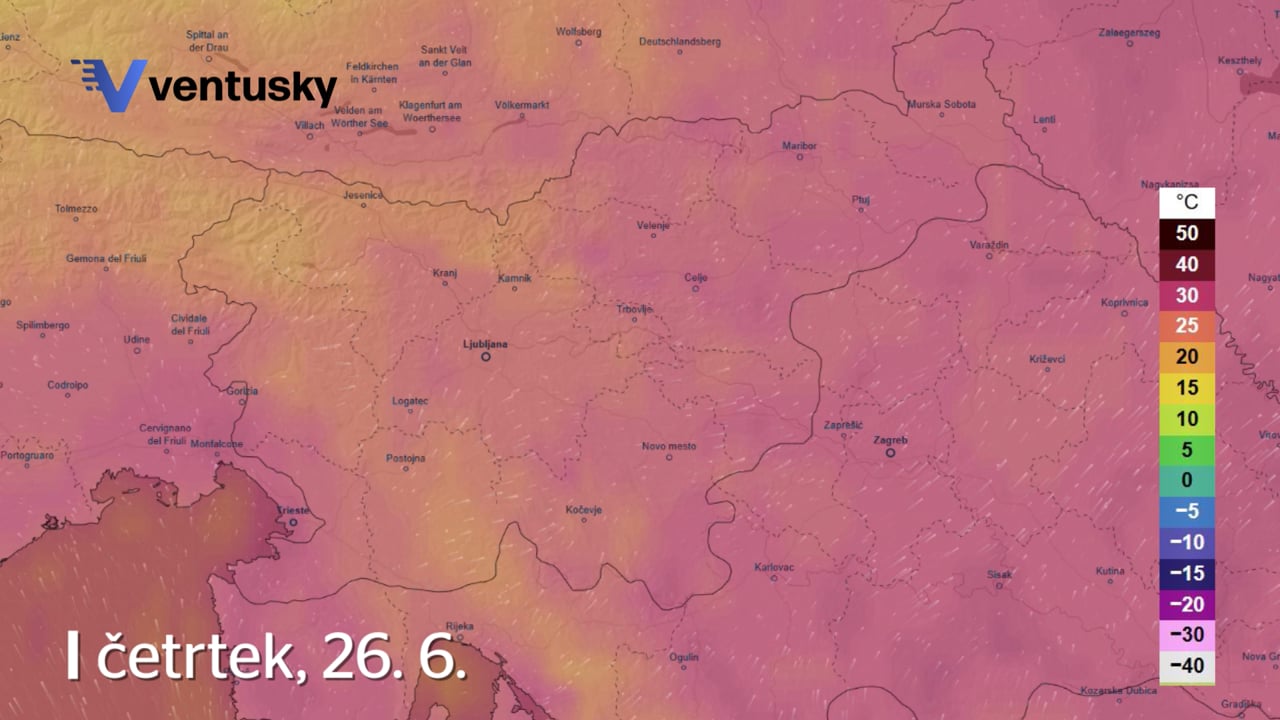 Temperature zelo visoke: izdana tri oranžna opozorila