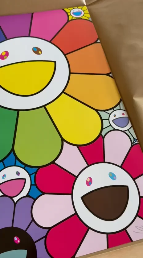 村上隆 Flower #3167 DrunkwithChampagne 版画 村上隆 #3167 Drunk