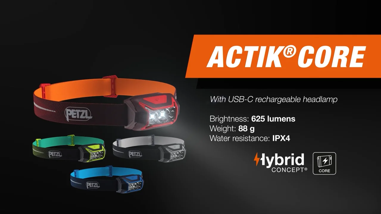 ACTIK®, Powerful, easy-to-use headlamp with red lighting