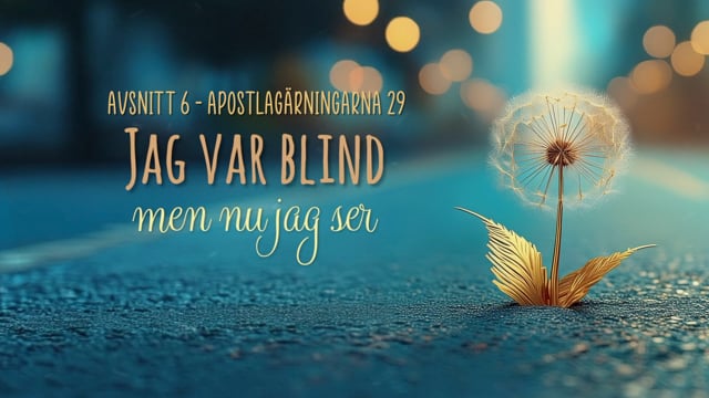 ⁣Apostlagärningarna 29 | Avsnitt 6 | Jag var blind men nu jag ser