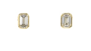 2.00 ct. t.w. Emerald-Cut Lab-Grown Diamond Stud Earrings in 14kt Yellow Gold