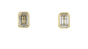 3.00 ct. t.w. Emerald-Cut Lab-Grown Diamond Stud Earrings in 14kt Yellow Gold