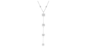 .75 ct. t.w. Lab-Grown Diamond Star Y-Necklace in Sterling Silver