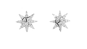 .60 ct. t.w. Lab-Grown Diamond Star Earrings in Sterling Silver