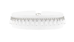3.5-4mm Cultured Pearl Drop Anklet in Sterling Silver