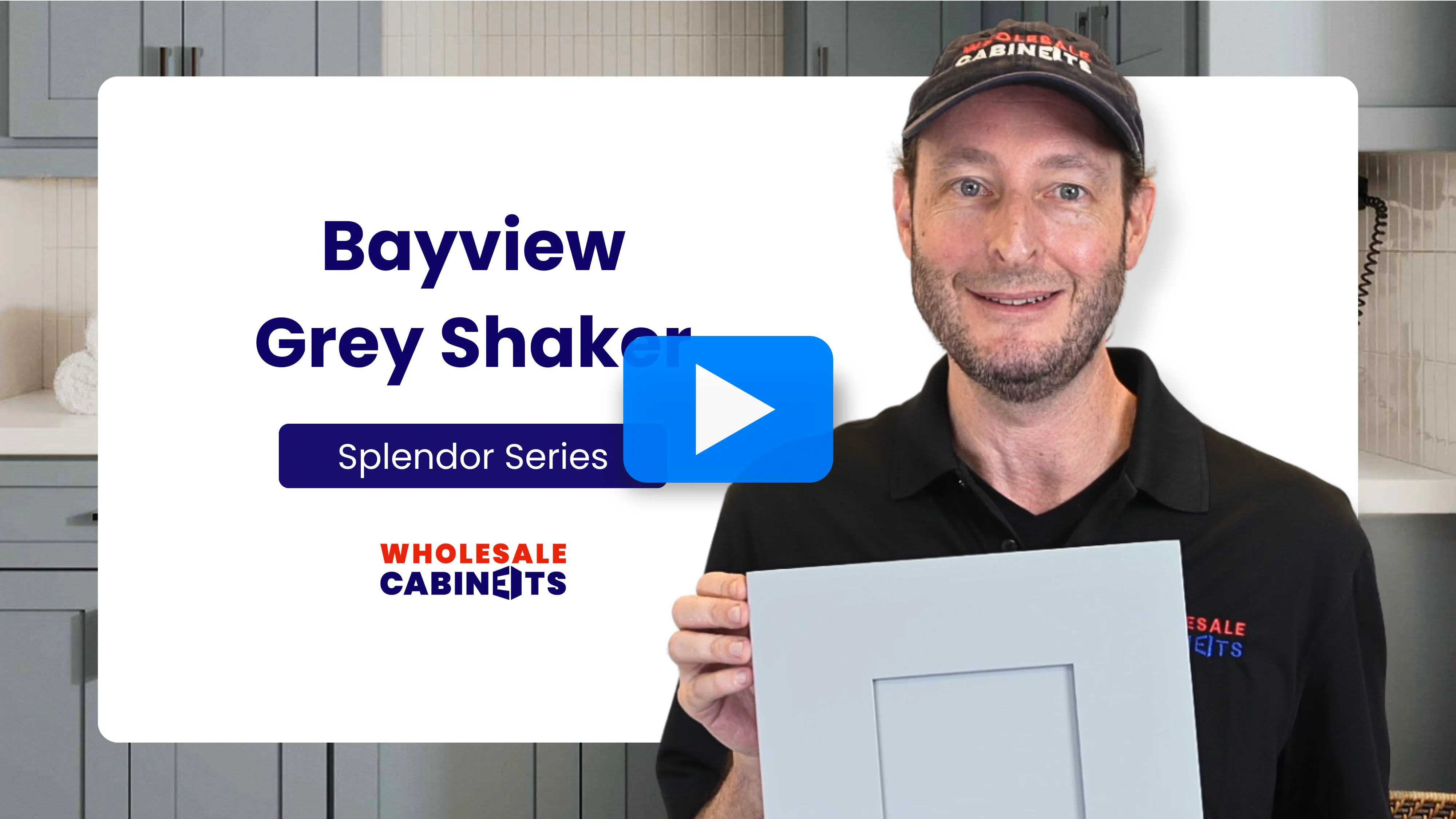Bayview Grey Shaker Assembled Cabinets | Shop online at Wholesale