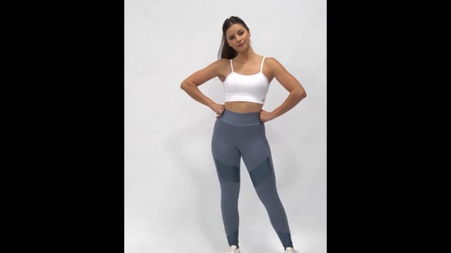 Legging Fitness Cintura Alta Azul Glow