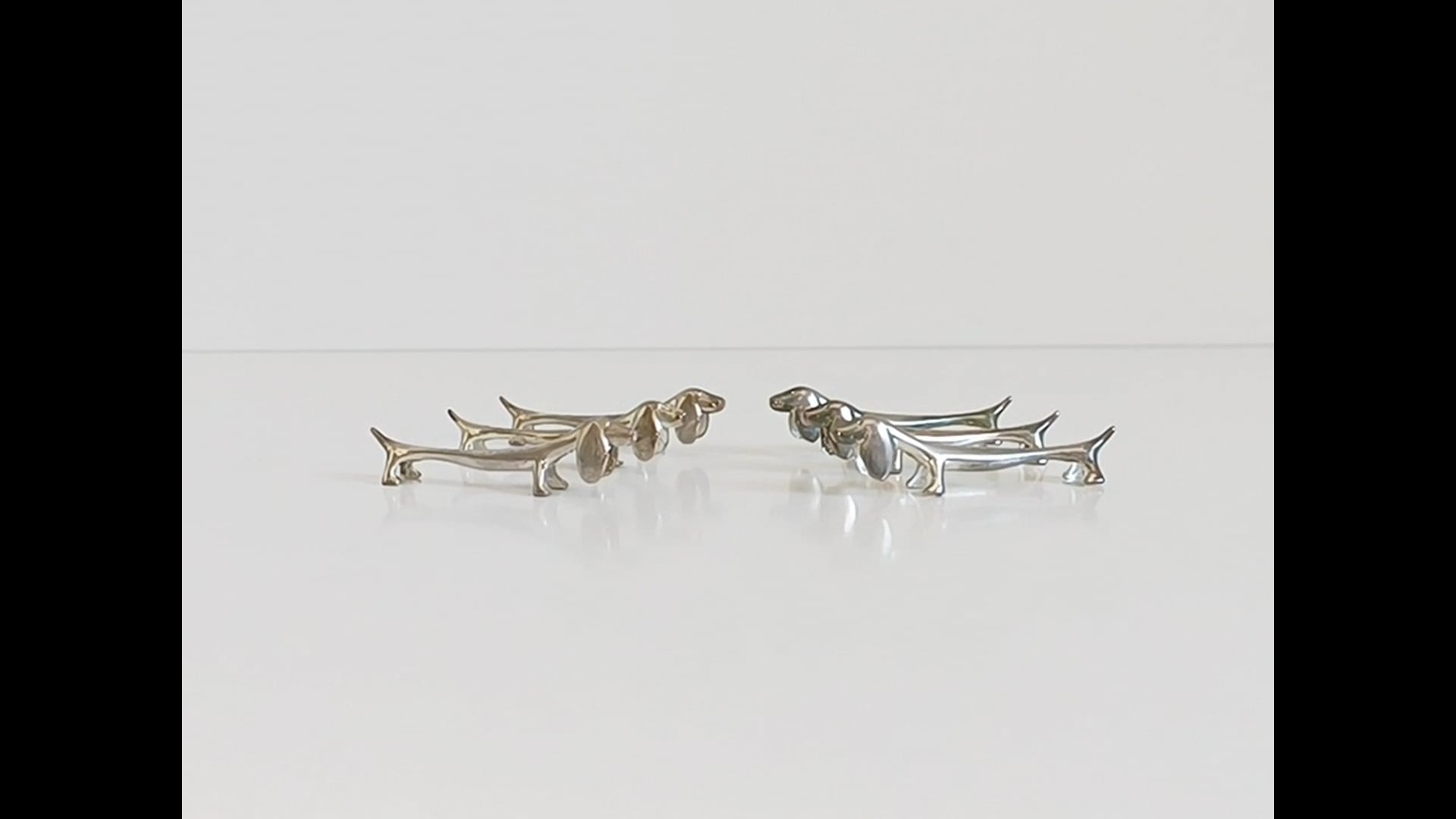 Porte-couteaux 6 Places En Inox - Motif Chien - Vintage Dans Boîte D'origine - GBR2S