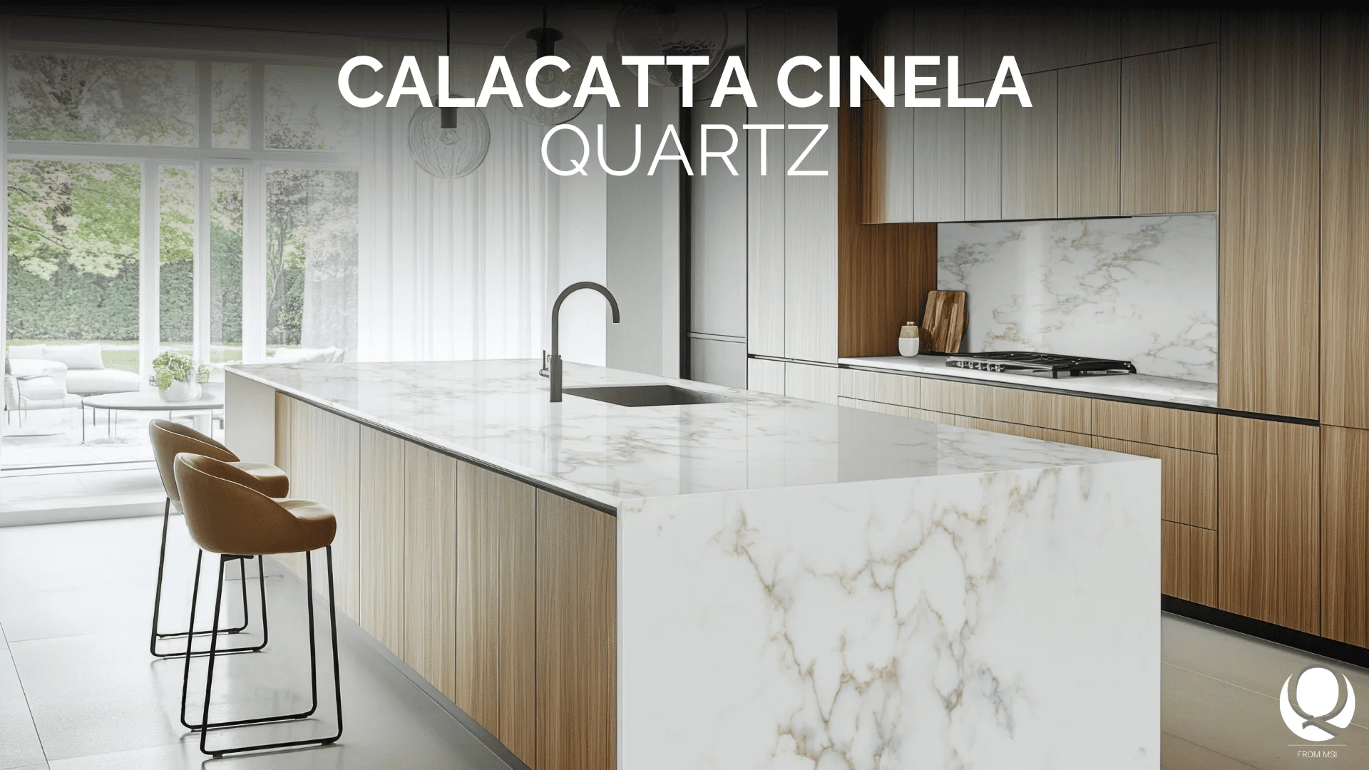 Calacatta Cinela Quartz Countertops MSI Quartz