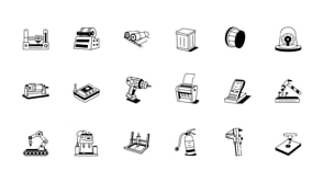 Animated Factory Drawing, an Outline Icon by Vectors Market (Thumbnail 5 of 5)