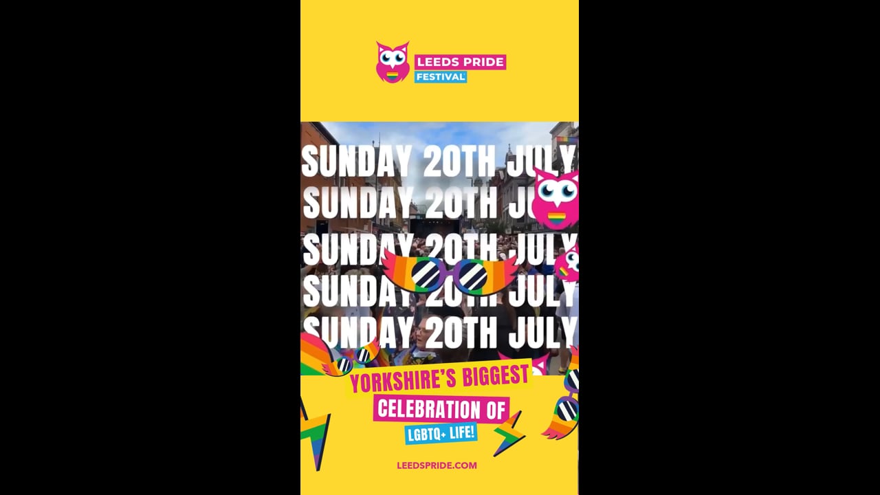 Leeds Pride Wristband Social Reel