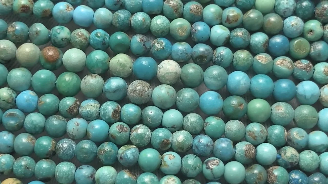 ターコイズ ラウンド3mm ｜天然石ビーズの卸問屋・通販ケンケンジェムズ