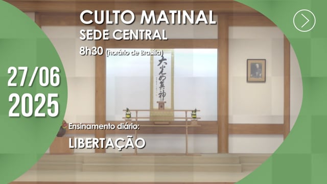 Capa do vídeo do “Culto Matinal | Sede Central - 27/06/2025”.