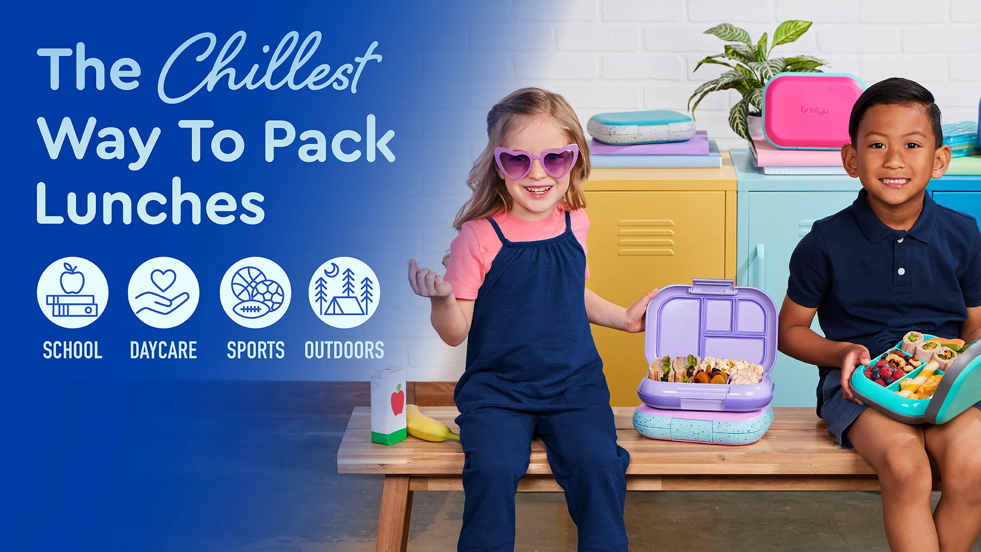 Bentgo® Chill Kids Lunch Box | Lunch Box With Ice Pack