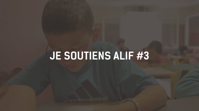 Alif – Campagne de dons 2013 – 2014 – Spot 3