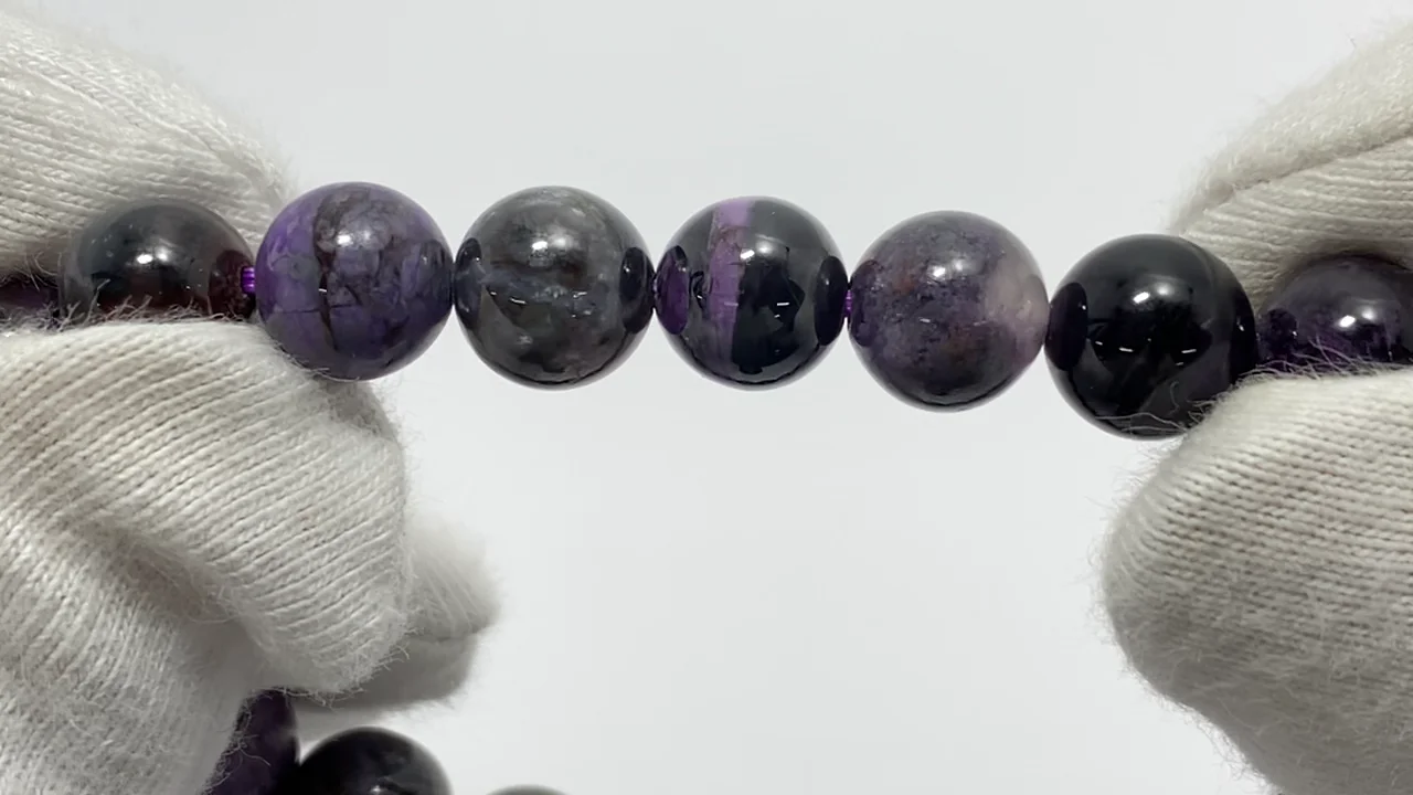 動画】【1点もの】スギライトAA++ ラウンド8mm 1連(ブレス) NO.305