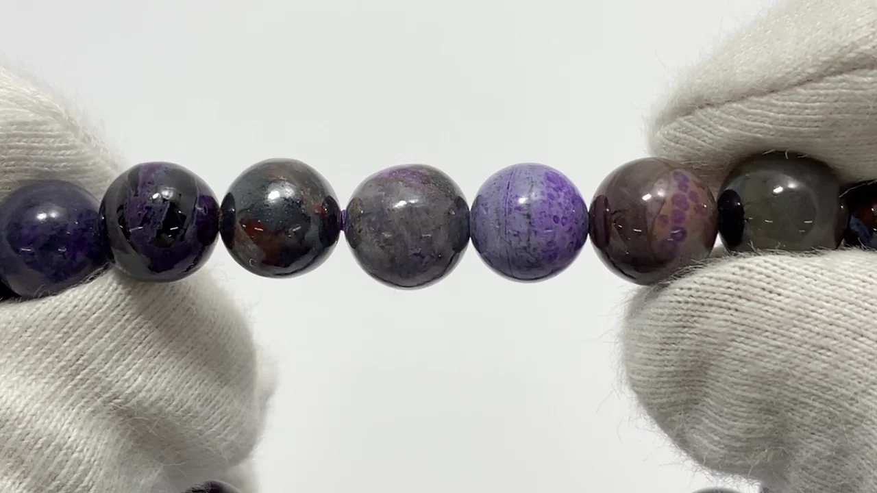 動画】【1点もの】スギライトAA++ ラウンド8mm 1連(ブレス) NO.312