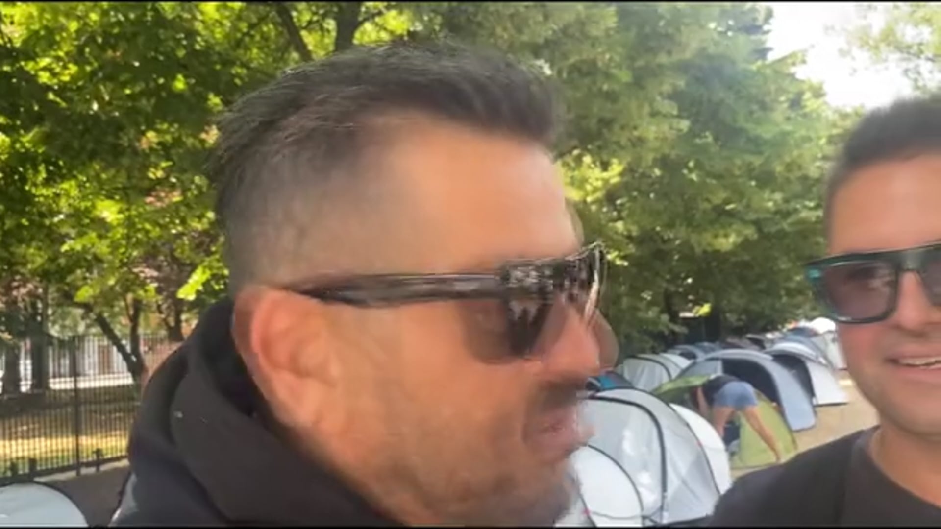 Le tende per Vasco Rossi