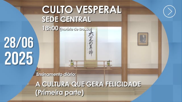 Capa do vídeo “Culto Vesperal | Sede Central - 28/06/2025”