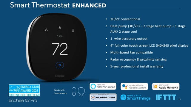 Ecobee and InteliSense - Ecobee Enhanced